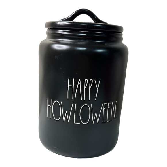 Rae Dunn "HAPPY HOWLOWEEN" Large Canister - Picture 1 of 1